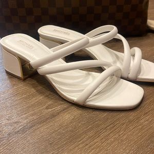 White Michael Kors sandals